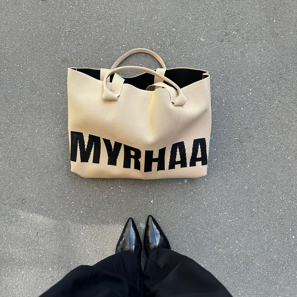 Tote-Bag Beige Noir - MYRHAA
