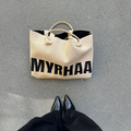 Tote-Bag Beige Noir - MYRHAA